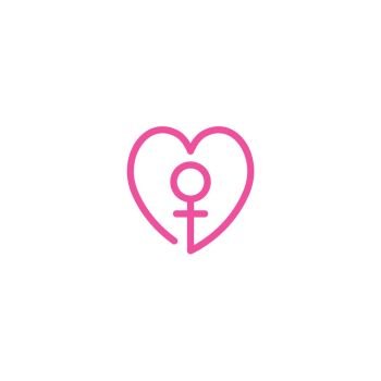 Happy women’s day symbol vector illustration template