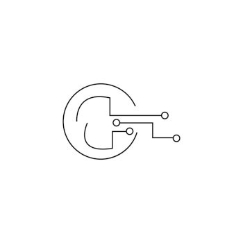 
Circuit  logo vector template design