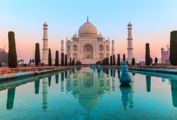 Taj Mahal, famous sight of India, Agra.. Taj Mahal, famous sight of India, Agra