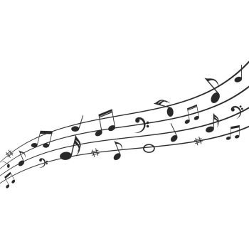 Music sheet note vector icon illustration design 