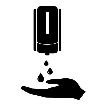 Washing hand with soap icon antiseptic bottle, cleaning icon hygiene icons eps 10. Washing hand with soap icon antiseptic bottle, cleaning icon hygiene icons