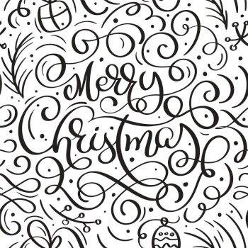 Seamless pattern for Christmas with flourish vector xmas elements of calligraphy. Beautiful background for a luxurious gift wrapping paper, t-shirts, greeting cards.. Seamless pattern for Christmas with flourish vector xmas elements of calligraphy. Beautiful background for a luxurious gift wrapping paper, t-shirts, greeting cards