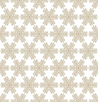 Seamless abstract pattern based on Japanese ornament Kumiko.Golden color.. Seamless pattern based on Japanese ornament Kumiko
