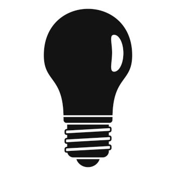 Classic light bulb icon. Simple illustration of classic light bulb vector icon for web design isolated on white background. Classic light bulb icon, simple style