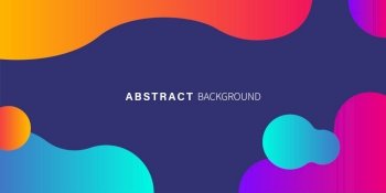 Liquid gradient abstact background. Vector isolated illustration. Web banner. Fluid gradient shapes composition. EPS 10