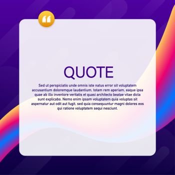 Quote background vector. Creative Modern Material Design Quote template. Vector stock illustration. Quote background vector. Creative Modern Material Design Quote template. Vector stock illustration.