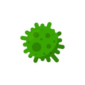 Virus icon in flat style character. Vector isolated illustration design. Virus icon in flat style character. Vector isolated illustration