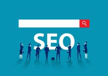  team business cooperation serch SEO internet banner for business web