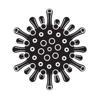 Coronavirus Covid-19 virus icon. Vector illustration