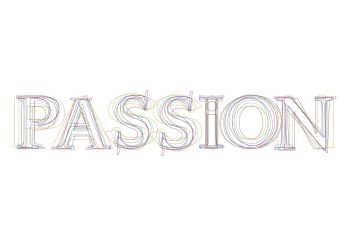 Vector word Passion