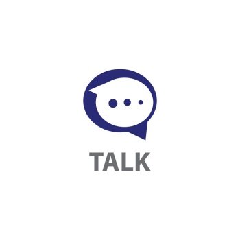 Talk Consult logo design, business logo template design concept vector