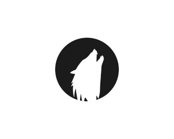  Head Wolf Logo Template vector illustration