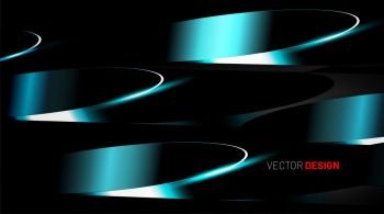 abstract vector background with a glowing black and blue background. Futuristic concept.
