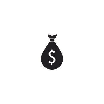 money bag icon vector template illustration