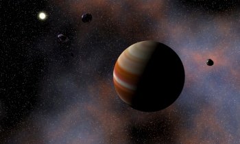 Digital Illustration of a cosmic Scene