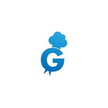 Letter G Hat chef icon logo vector