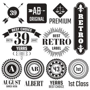 Vintage Retro Vector Logo for banner, poster, flyer