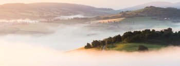 Misty Dawn in Tuscany