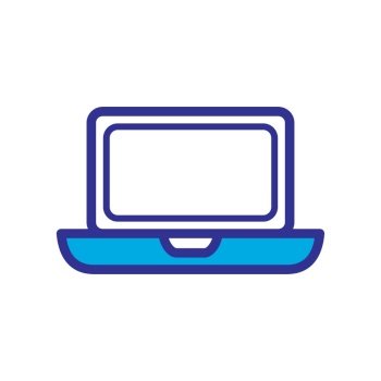 laptop icon logo illustration design