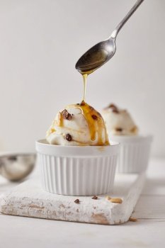 Homemade Organic Vanilla Ice Cream.
. Vanilla Ice Cream.