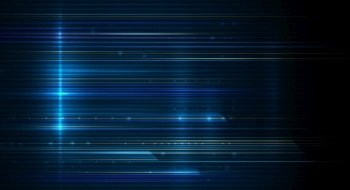 Illustration abstract speed movement and light effect, lines pattern design. High speed movement and motion blur over dark blue background. Futuristic, hi tech technology concept.