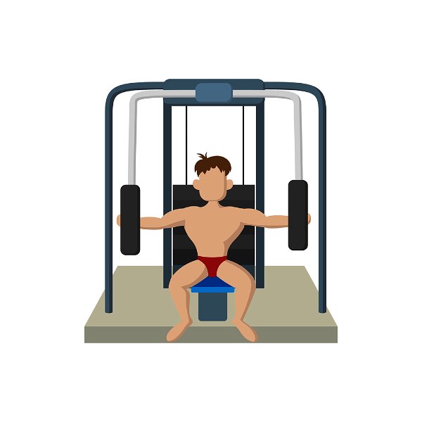 Gym equipment and fitness icon Royalty Free Vector Image