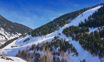 Soldeu ski resort in Andorra at Grandvalira sector Pyreenees