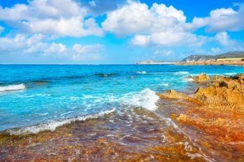 Javea also Xabia beach in Mediterranean Alicante of Spain