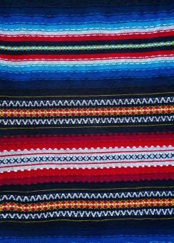 Alpujarras blankets rugs in Granada traditional colorful Serape