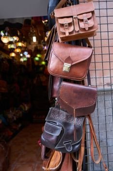 Leather goods marroquineria in Granada morocco style bags