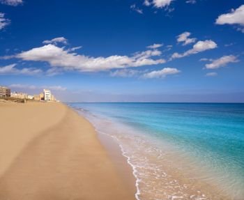 Arenals del Sol Beach in Elche Elx of Alicante in Costa Blanca at Spain