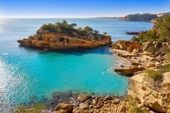 Ametlla L’ametlla de mar beach illot in Costa dorada of Tarragona in Catalonia