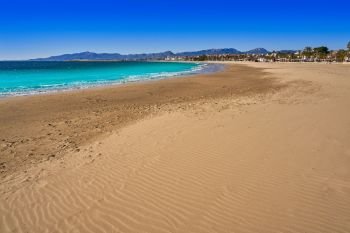 Platja Prat d’En Fores beach in Cambrils Tarragona at Costa Dorada of Catalonia