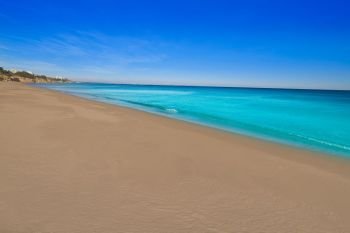 Cristall Cristal beach in Miami Platja of Tarragona at costa Dorada of Catalonia
