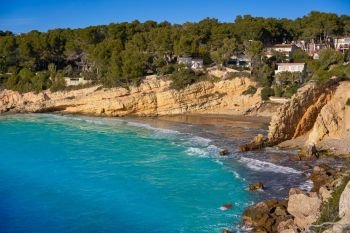 Cala Penya Tallada Salou beach in Tarragona of Catalonia