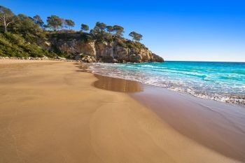 Cala Crancs Salou beach in Tarragona of Catalonia