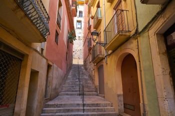 Tarragona narrow streets in Catalonia Spain