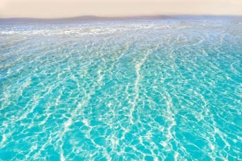 Tropical beach water transparent clear turquoise aqua background