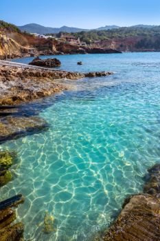 Ibiza Cala Xarraca in Sant Joan of Balearic Islands