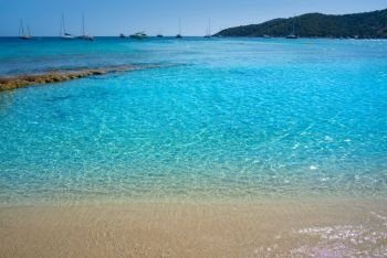 Ibiza Playa Ses Salines beach Es Cavallet in Sant Josep of Balearic Islands