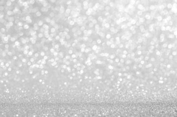 Glitter light blurred bokeh background, party holiday Christmas New Year luxury design, copy space for text content. Glitter light blurred background