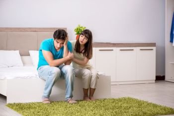 Young family having problems in relationships