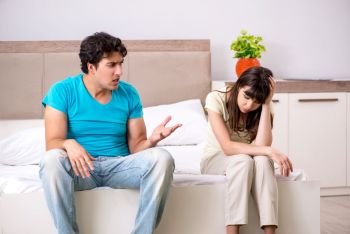 Young family having problems in relationships