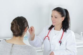 a patient and doctor consultation
