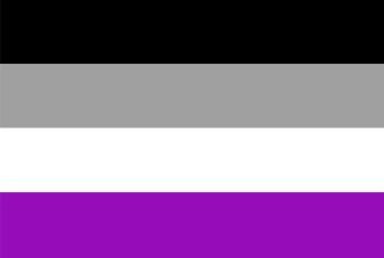 Asexual pride flag, vector illustration