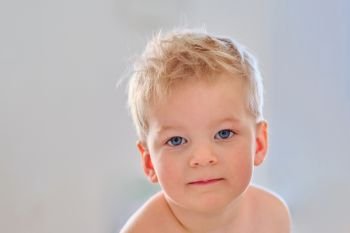 Two year old boy portrait
