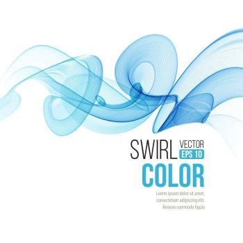 Abstract smooth color wave vector. Curve flow blue motionline. Smoke design. Vector illustration EPS10. Abstract smooth color wave vector. Curve flow blue motionline. Smoke design. Vector illustration