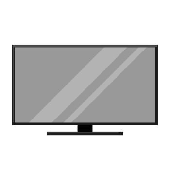 Icon of television. Home appliance flat illustration.. Icon of television.