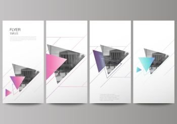 The minimalistic vector illustration of the editable layout of flyer, banner design templates. Colorful polygonal background with triangles with modern memphis pattern. The minimalistic vector illustration of the editable layout of flyer, banner design templates. Colorful polygonal background with triangles with modern memphis pattern.