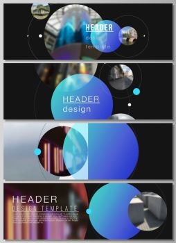 The minimalistic vector layout of headers, banner design templates. Simple design futuristic concept. Creative background with circles and round shapes that form planets and stars. The minimalistic vector layout of headers, banner design templates. Simple design futuristic concept. Creative background with circles and round shapes that form planets and stars.